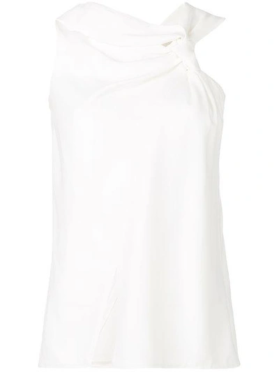 Shop Victoria Beckham Knotted Trim Top