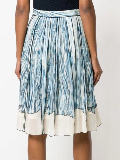 Shop Proenza Schouler Pleated Skirt In Blue