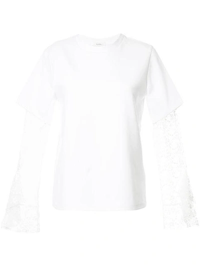 Shop Goen J Lace Long Sleeved Layered T
