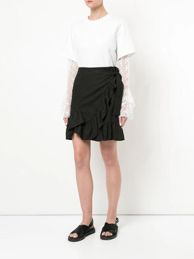 Shop Goen J Lace Long Sleeved Layered T