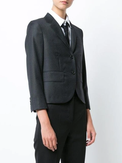 Shop Thom Browne Single-breasted Sport Coat In Grey