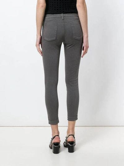 Shop J Brand Anja Mid Rise Jeans In Grey