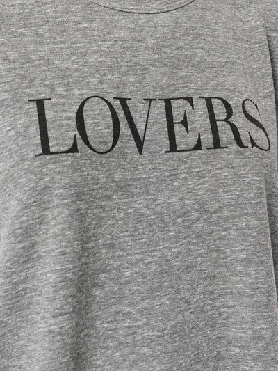 Shop Amiri Lovers Printed T-shirt - Grey