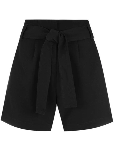 Shop Olympiah Belted Waist Shorts In Black