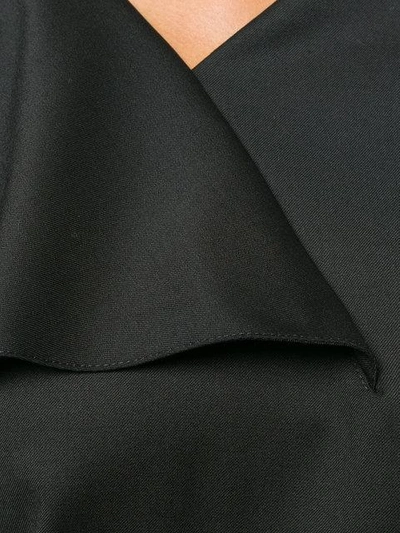 Shop Vejas Draped Sleeve Top In Black