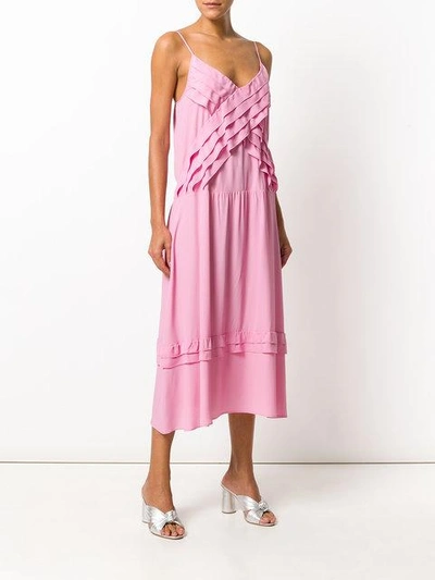 Shop N°21 Ruffle Trim Dress In Pink