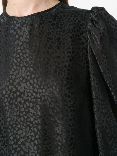 Shop Stella Mccartney Textured Midi Dress In Black
