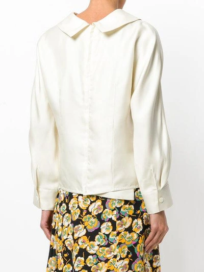 Shop Marni Boxy Cropped Shirt - White