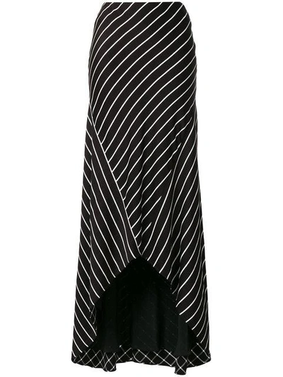 Shop Haider Ackermann Biais Striped Maxi Skirt