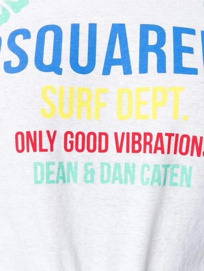 Shop Dsquared2 Surf Logo T In White