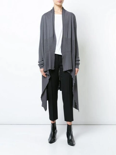 Shop Rick Owens Forever Medium Wrap Cardigan