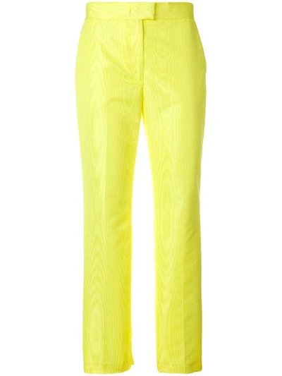 Shop Msgm Straight-leg Cropped Trousers