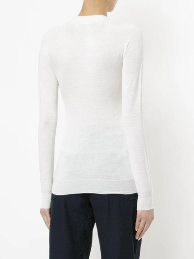 Shop Lemaire Slim Fit Knit Top - White