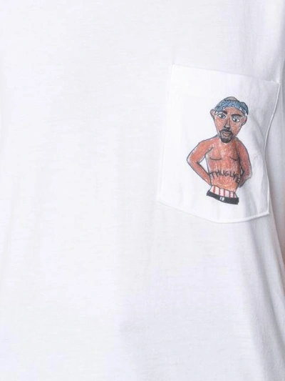 Shop Unfortunate Portrait 'tupocket' T-shirt In White