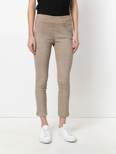 Shop Arma Skinny Trousers - Grey