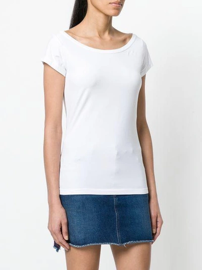 Shop Aspesi Basic T-shirt In White