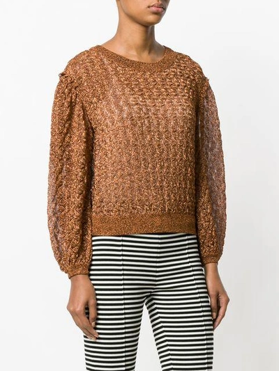 Shop Missoni Glitter-effect Embroidered Sweater