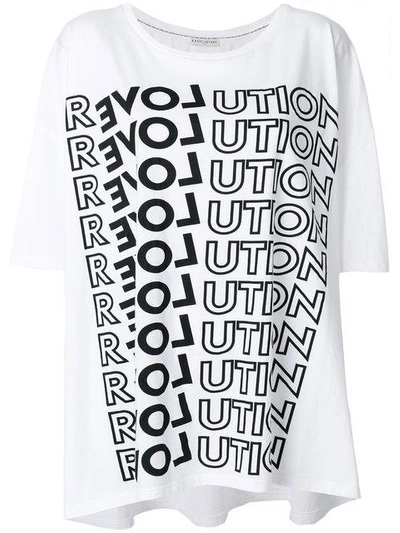 Shop Each X Other Revolution Print T-shirt - Weiss In White