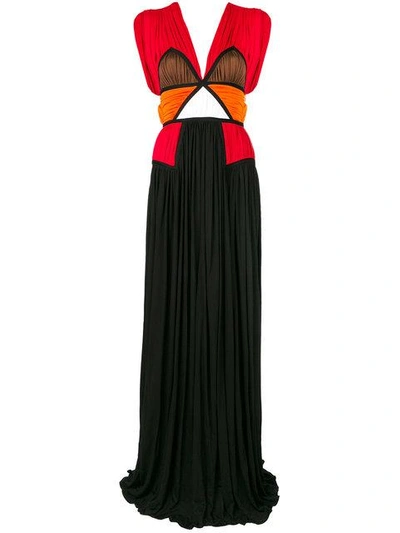 Shop Givenchy Colour-block Shift Dress - Black