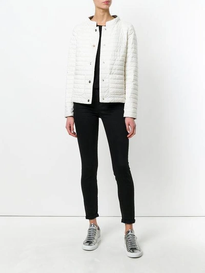 Shop Herno Reversible Puffer Jacket In White