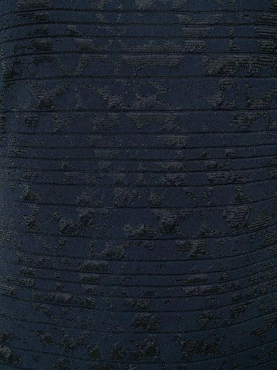 Shop D-exterior Textured Knit Dress In Blue
