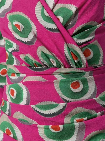 Shop Dolce & Gabbana Cassata Print Midi Dress In Pink