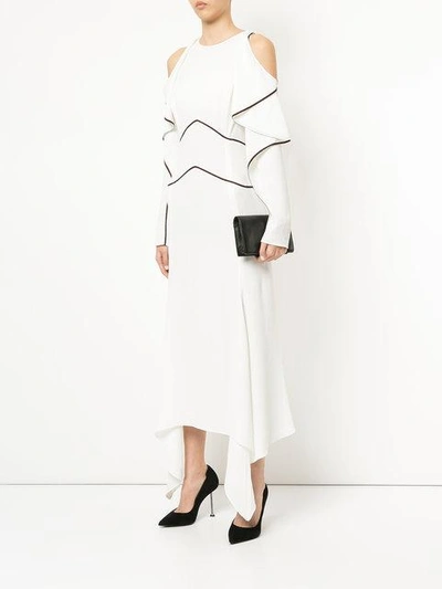 Shop Mugler Kleid Mit Cut-outs In White