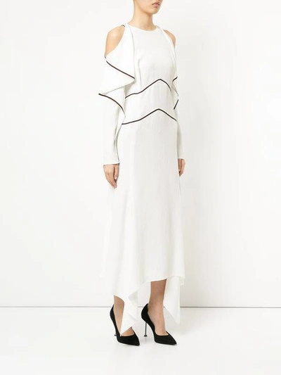 Shop Mugler Kleid Mit Cut-outs In White