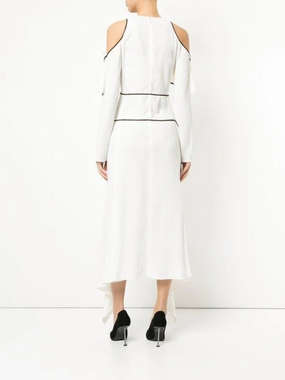Shop Mugler Kleid Mit Cut-outs In White