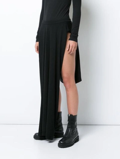 Shop Rick Owens Bouble Bonner Pillar Skirt In Black