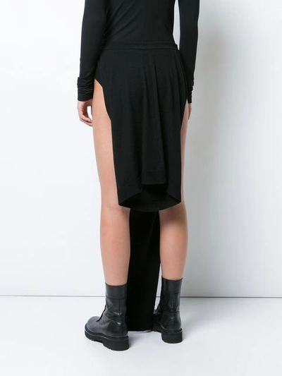 Shop Rick Owens Bouble Bonner Pillar Skirt In Black