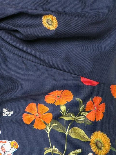 Shop Monse Football-floral Print Off-shoulder Dress In Multicolour