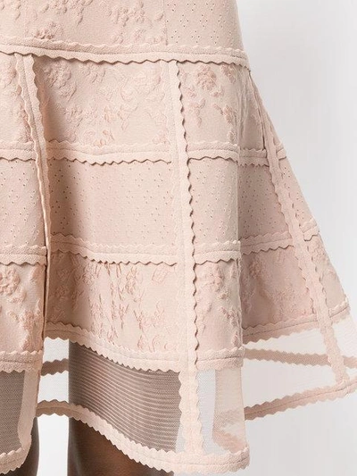 Shop Alexander Mcqueen Sleeveless Mini Knit Dress - Pink In Pink & Purple