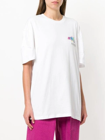 Shop Aalto Logo Print T In White