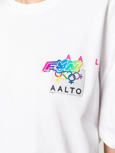 Shop Aalto Logo Print T In White