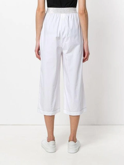 Shop I'm Isola Marras Cropped Wide Leg Trousers - White