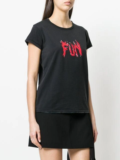 Shop Givenchy Fun Print T-shirt In Black
