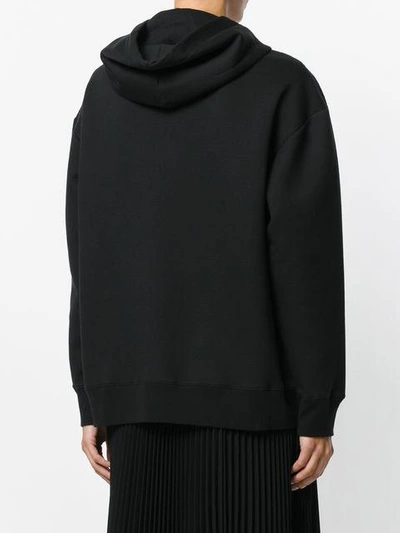 Shop Stella Mccartney Embroidered Hoodie In Black