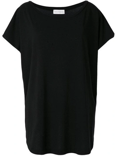 Shop Faith Connexion T-shirt Mit U-boot-ausschnitt In Black