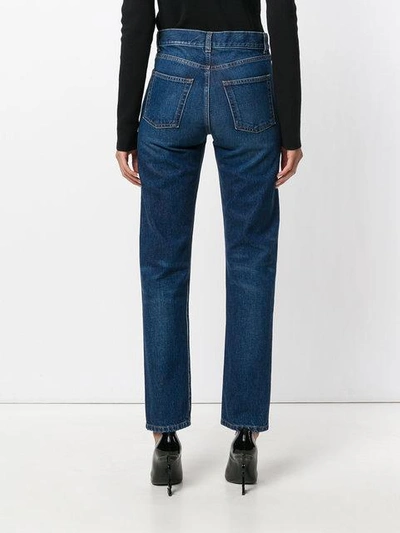 Shop Saint Laurent Slim Fit Jeans - Blue