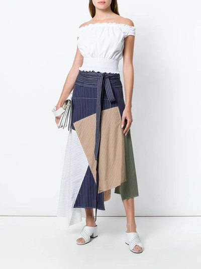 Shop Jw Anderson Patchwork Skirt In Multicolour