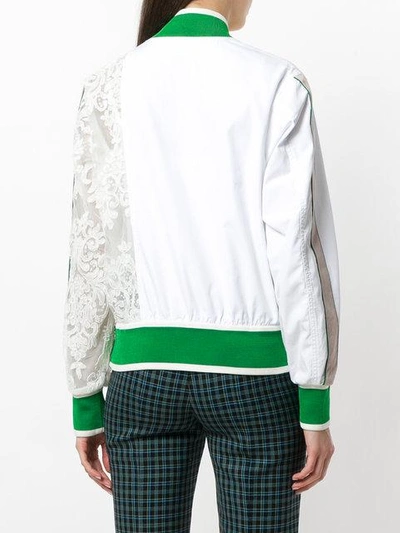 Shop N°21 Lace Sleeve Bomber Jacket