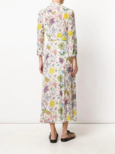 Shop Diane Von Furstenberg Dvf  Maxi Wrap Dress - Multicolour