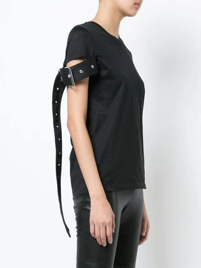 Shop Marques' Almeida Belted T-shirt In Black