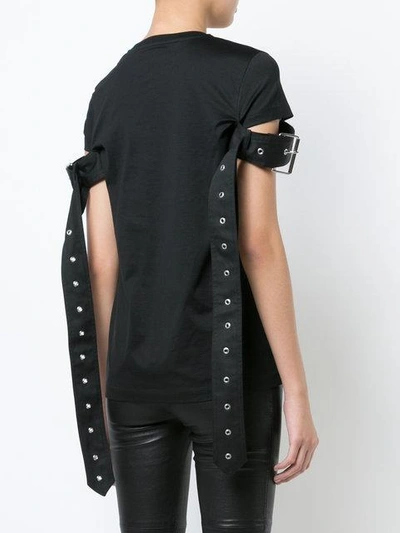 Shop Marques' Almeida Belted T-shirt In Black