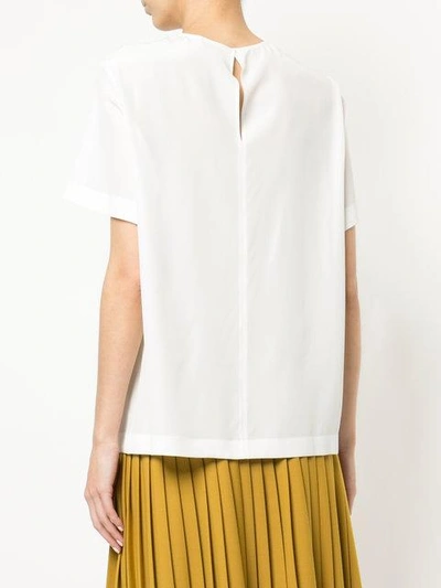 Shop Emilio Pucci Embroidered T-shirt In White