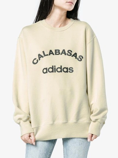 Yeezy Calabasas Cotton-jersey Sweatshirt Season 5 In Beige | ModeSens