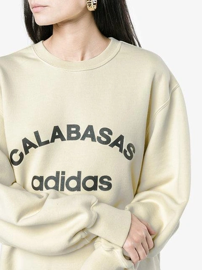 Yeezy Calabasas Cotton-jersey Sweatshirt Season 5 In Beige | ModeSens