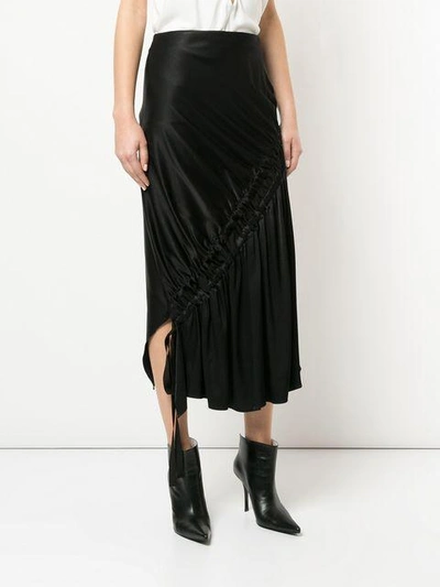 Shop Christopher Esber Gathered Spiral Skirt