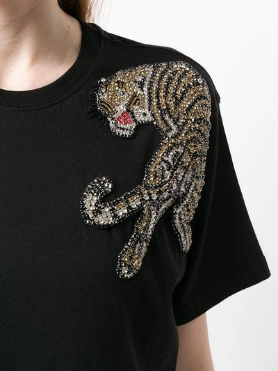 Shop Philipp Plein Tiger Embellished T In Black